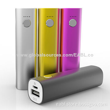 2,600mAh Mobile Phone Emergency Backup Battery Pack with LED Indicator and Grade A Battery